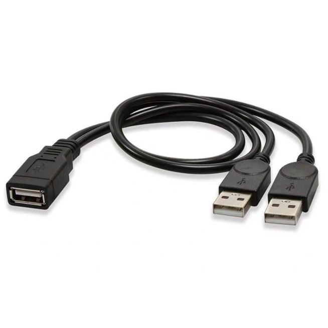 USB 2.0 2-i-1 förlängd USB-datakabel